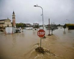 immagini della recente alluvione a Vicenza